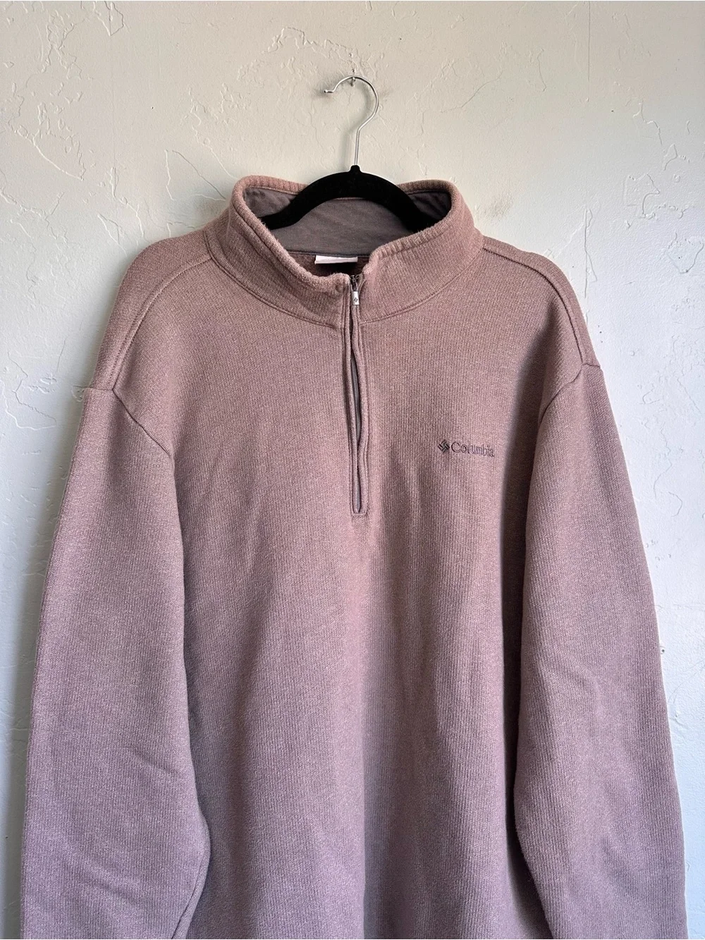 Columbia Men's Great Hart‎ Mountain 1/4 Zip Pullover Grey Taupe Size 2X EUC
